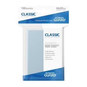 UGD010001 Ultimate Guard Classic Soft Sleeves Standard Size Transparent (100)